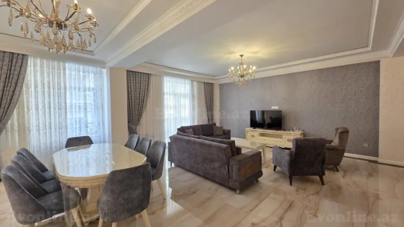 Kirayə verilir 4 otaqlı Mənzil Yeni tikili 200 m² Xətai r. - şəkil 3