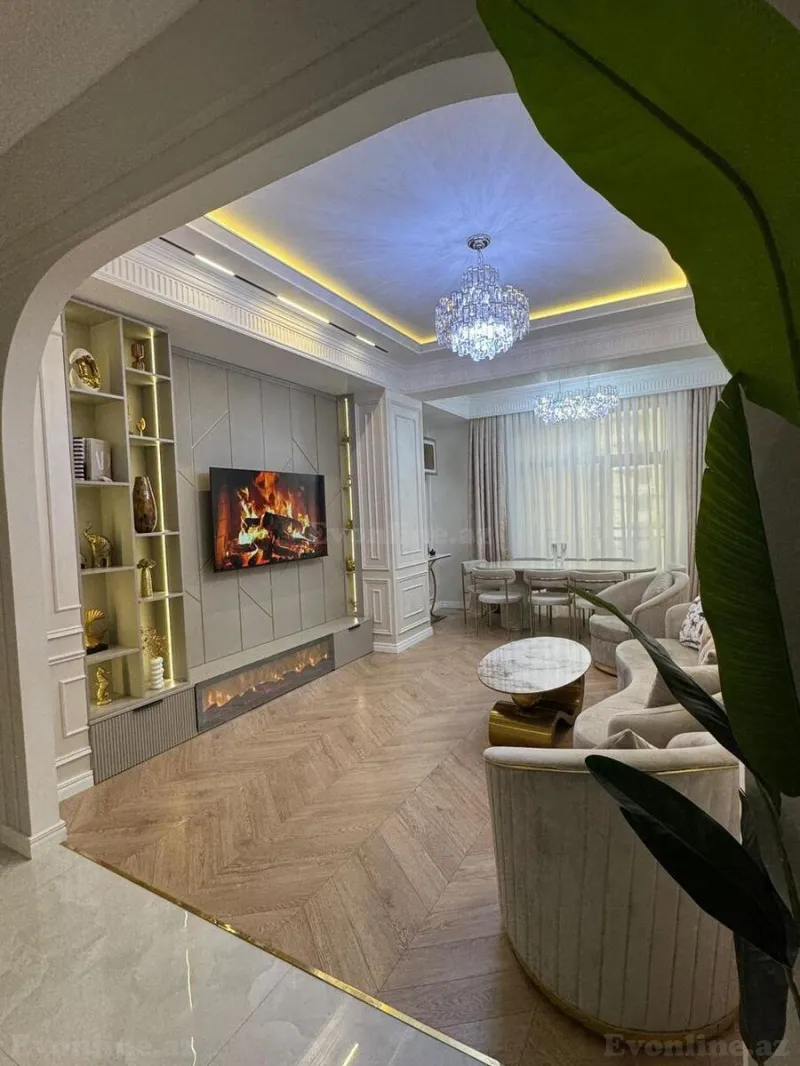 Satılır 4 otaqlı Mənzil Yeni tikili 125 m² Nəsimi r. - şəkil 2