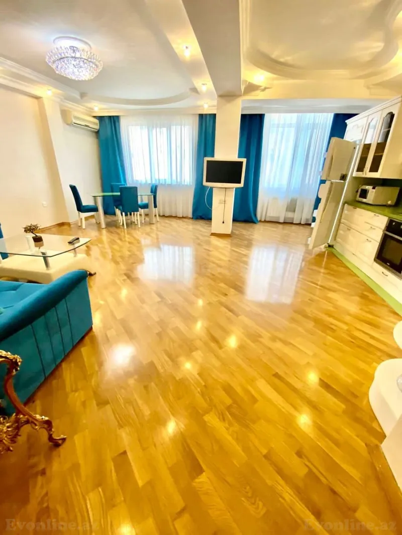 Kirayə verilir 2 otaqlı Mənzil Yeni tikili 80 m² 8 Noyabr m. - şəkil 2