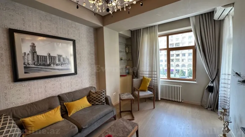 Kirayə verilir 2 otaqlı Mənzil Yeni tikili 80 m² Nəriman Nərimanov m. - şəkil 3