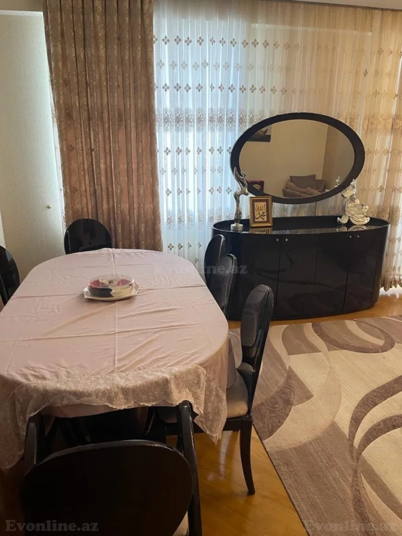 Kirayə verilir 3 otaqlı Mənzil Yeni tikili 170 m² Nəsimi r. - şəkil 3