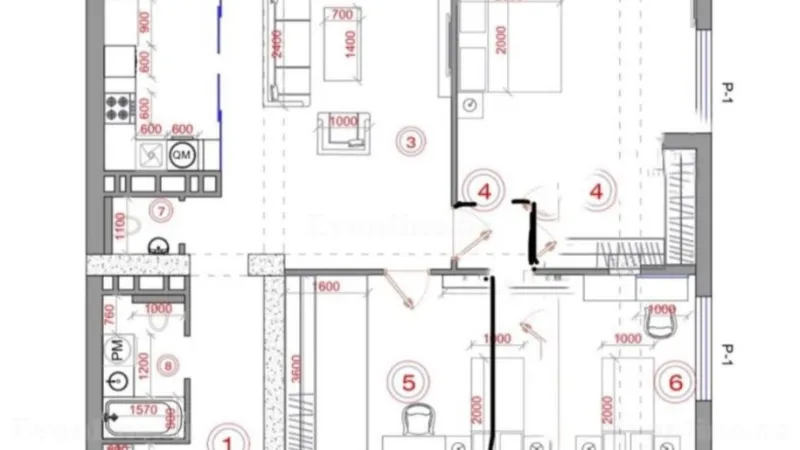 Satılır 3 otaqlı Mənzil Yeni tikili 138 m² 28 May m. - şəkil 3