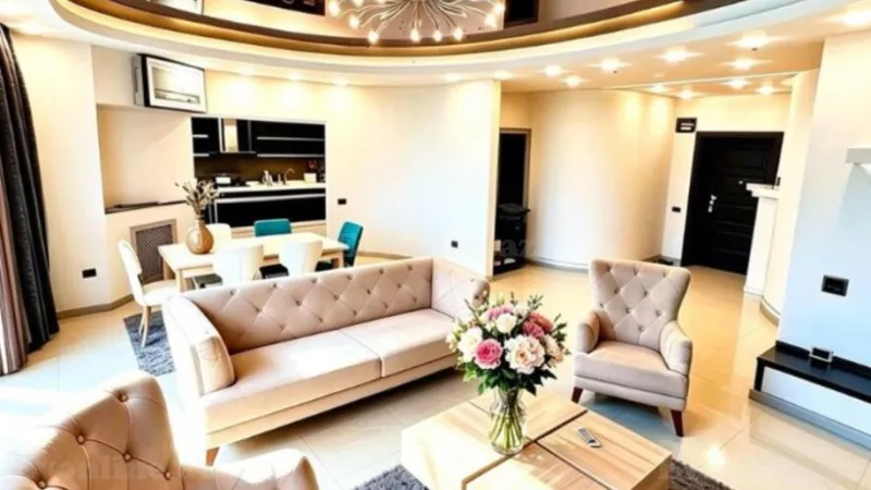Kirayə verilir 2 otaqlı Mənzil Yeni tikili 110 m² Nəsimi r. - şəkil 3