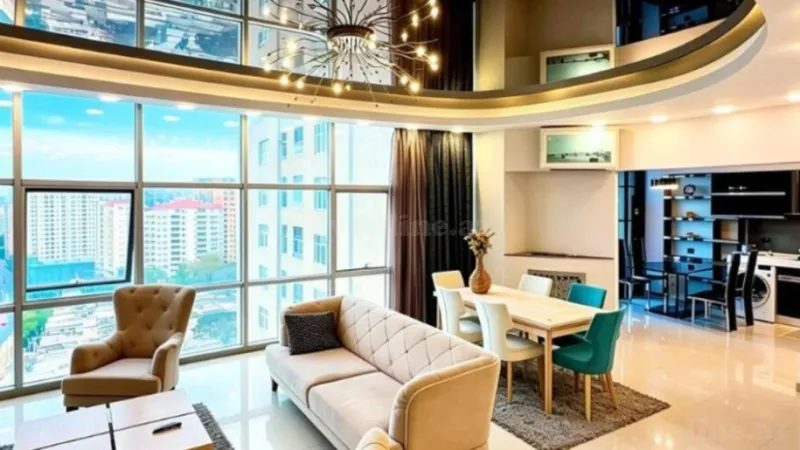 Kirayə verilir 2 otaqlı Mənzil Yeni tikili 110 m² Nəsimi r. - şəkil 5