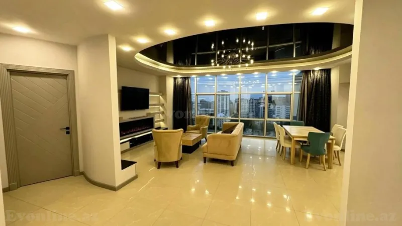 Kirayə verilir 3 otaqlı Mənzil Yeni tikili 120 m² Nəsimi r. - şəkil 5