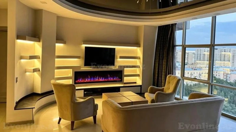 Kirayə verilir 2 otaqlı Mənzil Yeni tikili 115 m² Nəsimi r. - şəkil 3