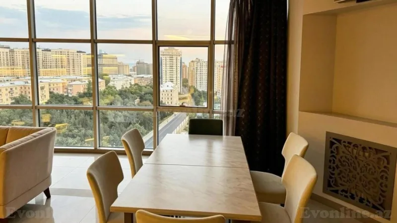 Kirayə verilir 2 otaqlı Mənzil Yeni tikili 115 m² Nəsimi r. - şəkil 4