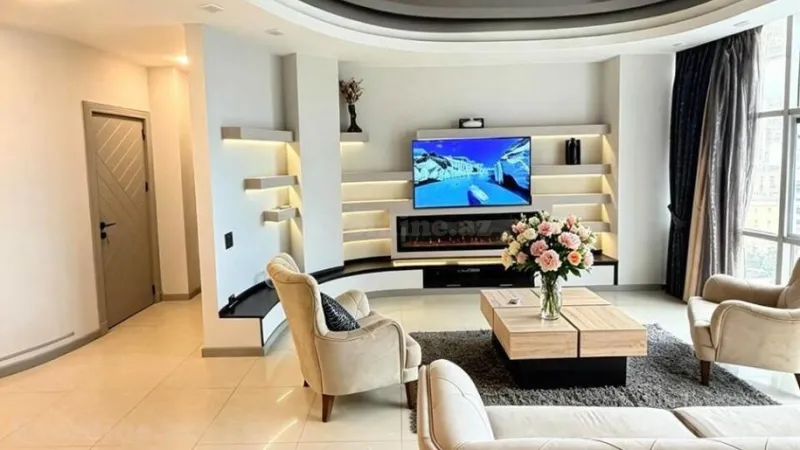 Kirayə verilir 2 otaqlı Mənzil Yeni tikili 115 m² Nəsimi r. - şəkil 5