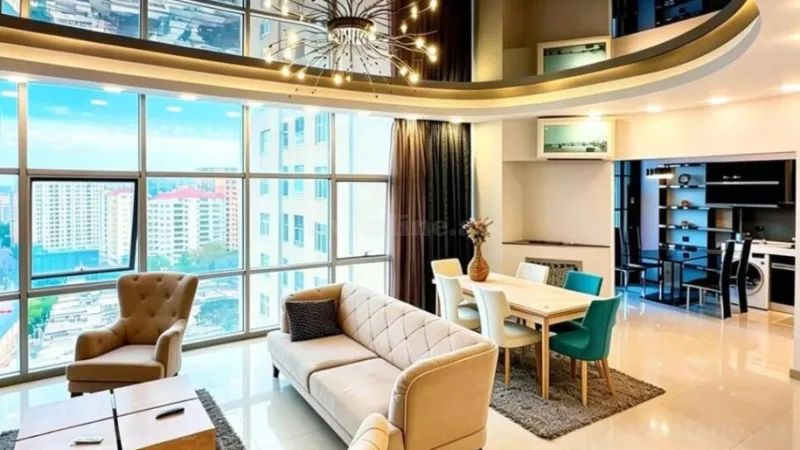 Kirayə verilir 2 otaqlı Mənzil Yeni tikili 115 m² Nəsimi r. - şəkil 7