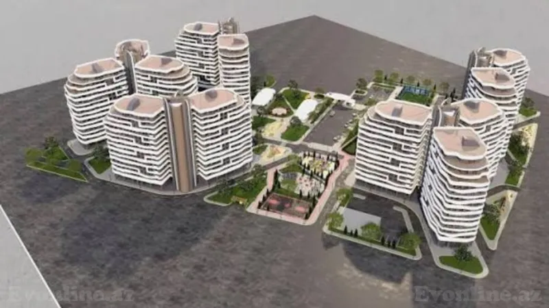 Satılır 1 otaqlı Mənzil Yeni tikili 48 m² Sabunçu r. - şəkil 3