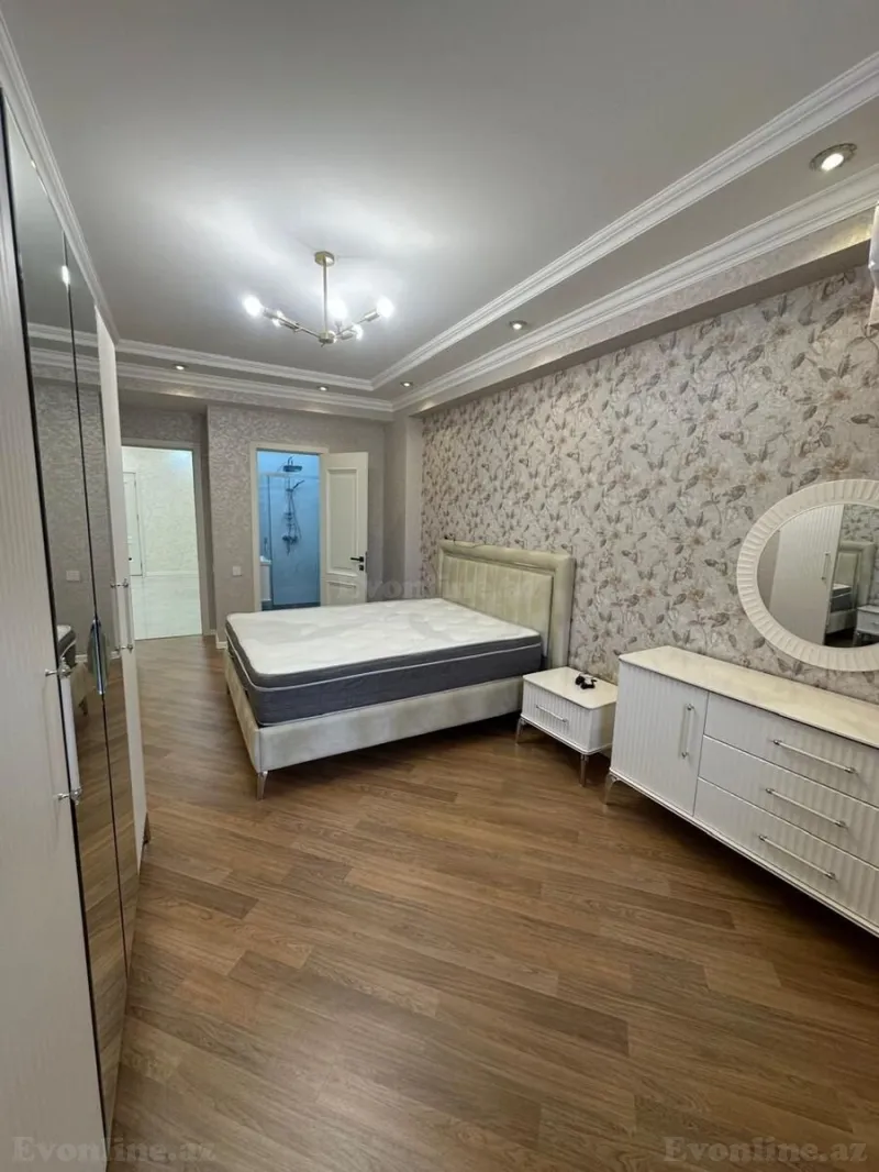 Kirayə verilir 3 otaqlı Mənzil Yeni tikili 150 m² Nərimanov r. - şəkil 3