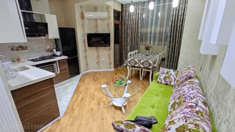 Kirayə verilir 2 otaqlı Mənzil Yeni tikili 60 m² Nərimanov r. - şəkil 3