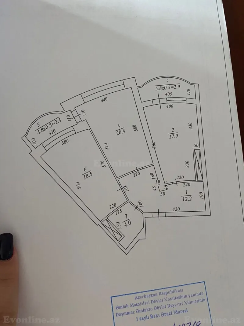 Satılır 2 otaqlı Mənzil Yeni tikili 86 m² Yasamal - şəkil 2
