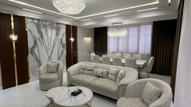 Satılır 3 otaqlı Mənzil Yeni tikili 133 m² Sabunçu r. - şəkil 2