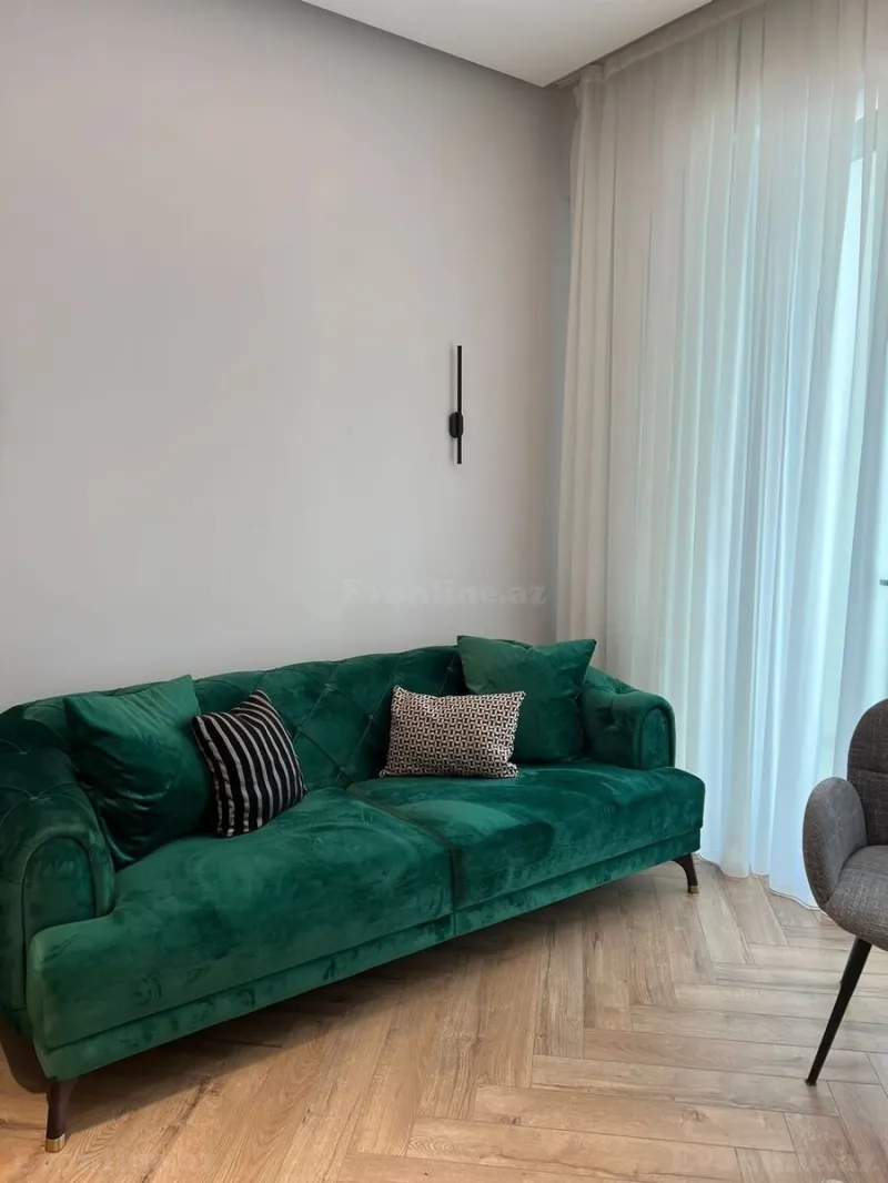 Kirayə verilir 2 otaqlı Mənzil Yeni tikili 45 m² Elmlər Akademiyası m. - şəkil 3
