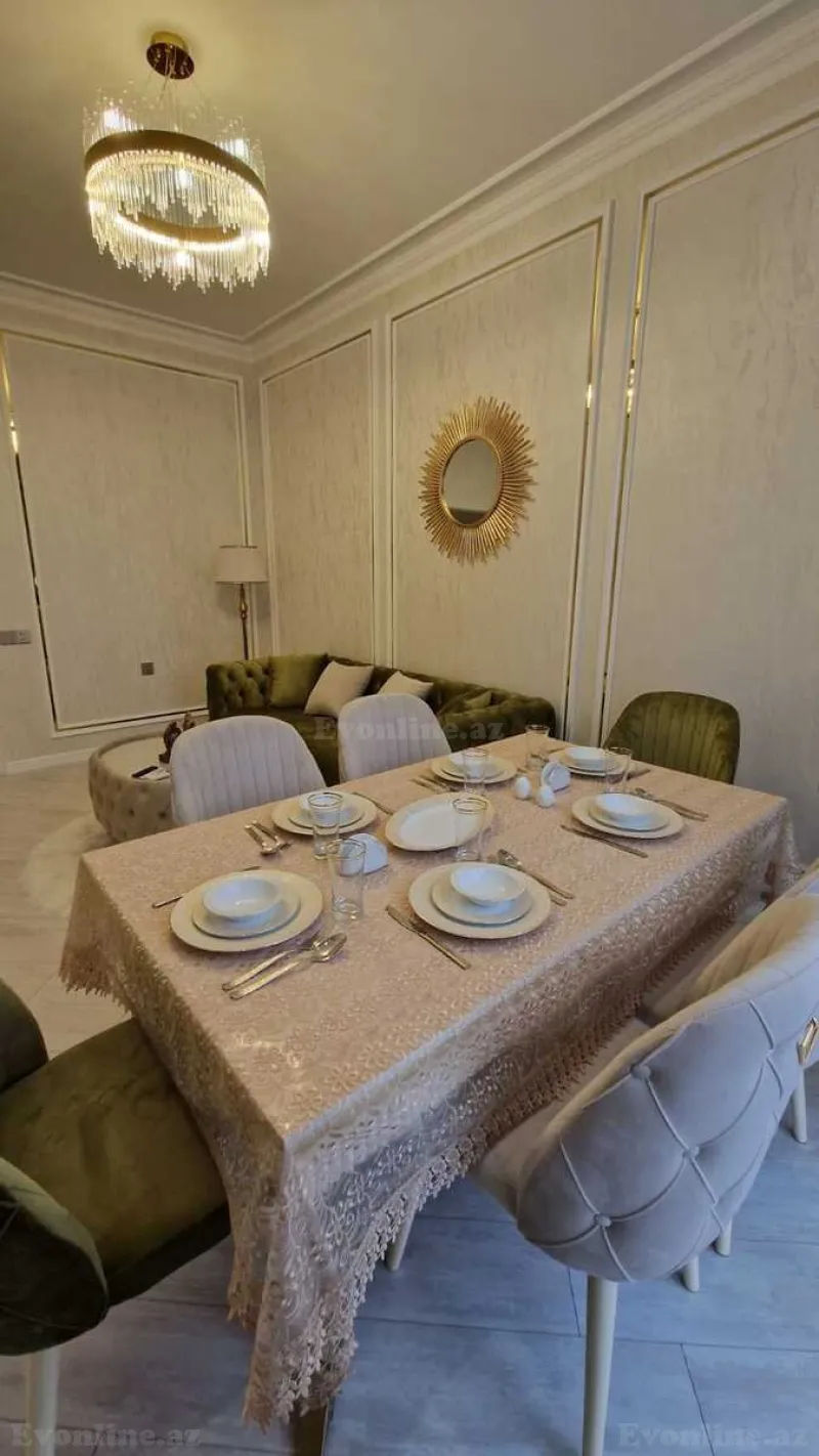 Kirayə verilir 2 otaqlı Mənzil Yeni tikili 60 m² Nərimanov r. - şəkil 3
