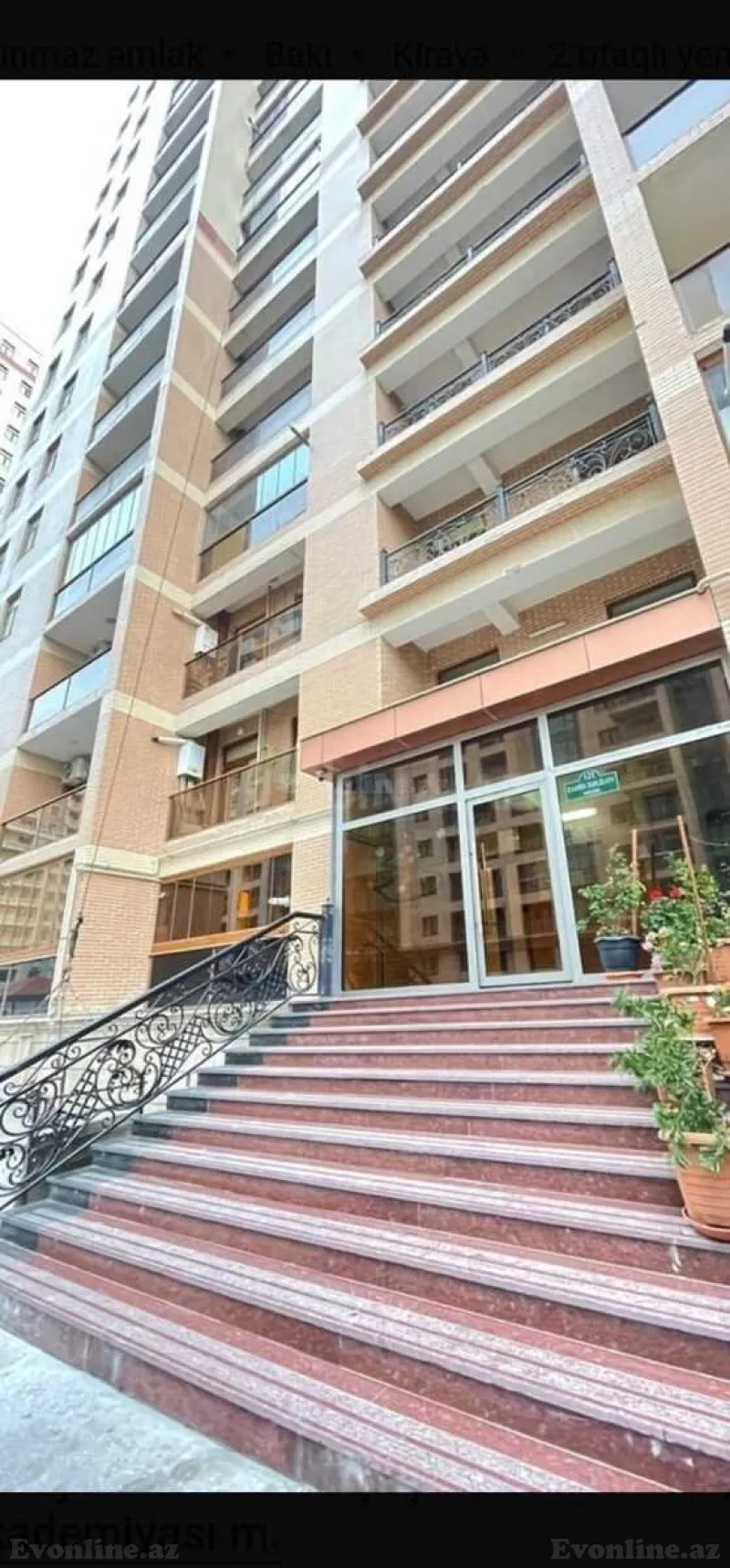 Kirayə verilir 2 otaqlı Mənzil Yeni tikili 85 m² Elmlər Akademiyası m. - şəkil 2