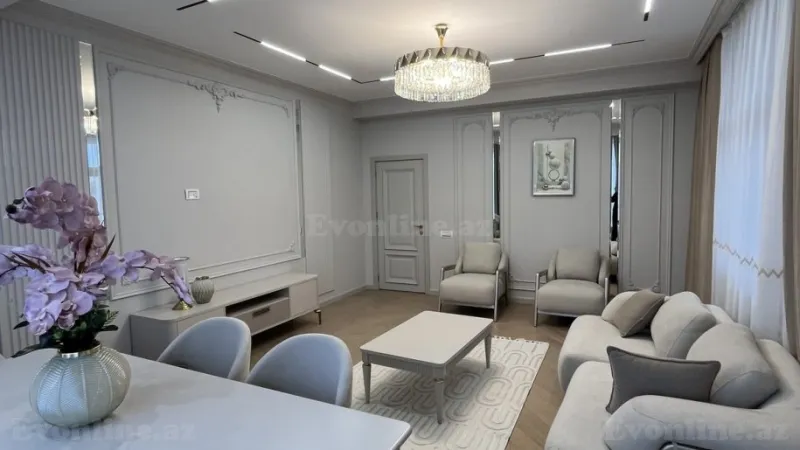 Satılır 3 otaqlı Mənzil Yeni tikili 165 m² Elmlər Akademiyası m. - şəkil 3