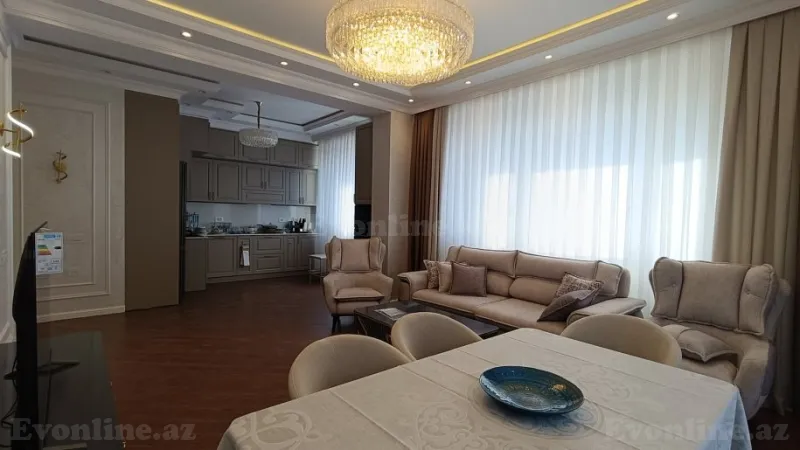 Satılır 3 otaqlı Mənzil Yeni tikili 120 m² Xətai r. - şəkil 2