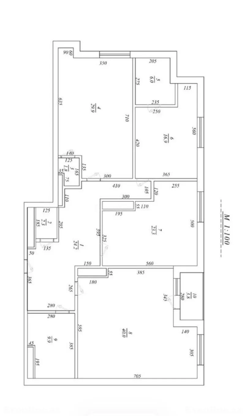 Satılır 3 otaqlı Mənzil Yeni tikili 172 m² Nəriman Nərimanov m. - şəkil 3