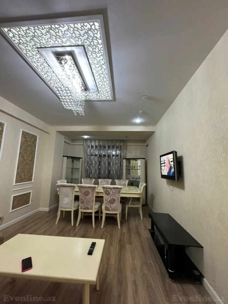 Kirayə verilir 3 otaqlı Mənzil Yeni tikili 105 m² Nərimanov r. - şəkil 3