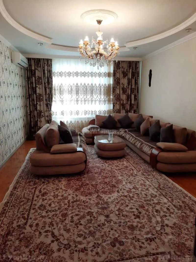 3 otaqlı Mənzil 130 m² Həzi Aslanov Kirayə verilir