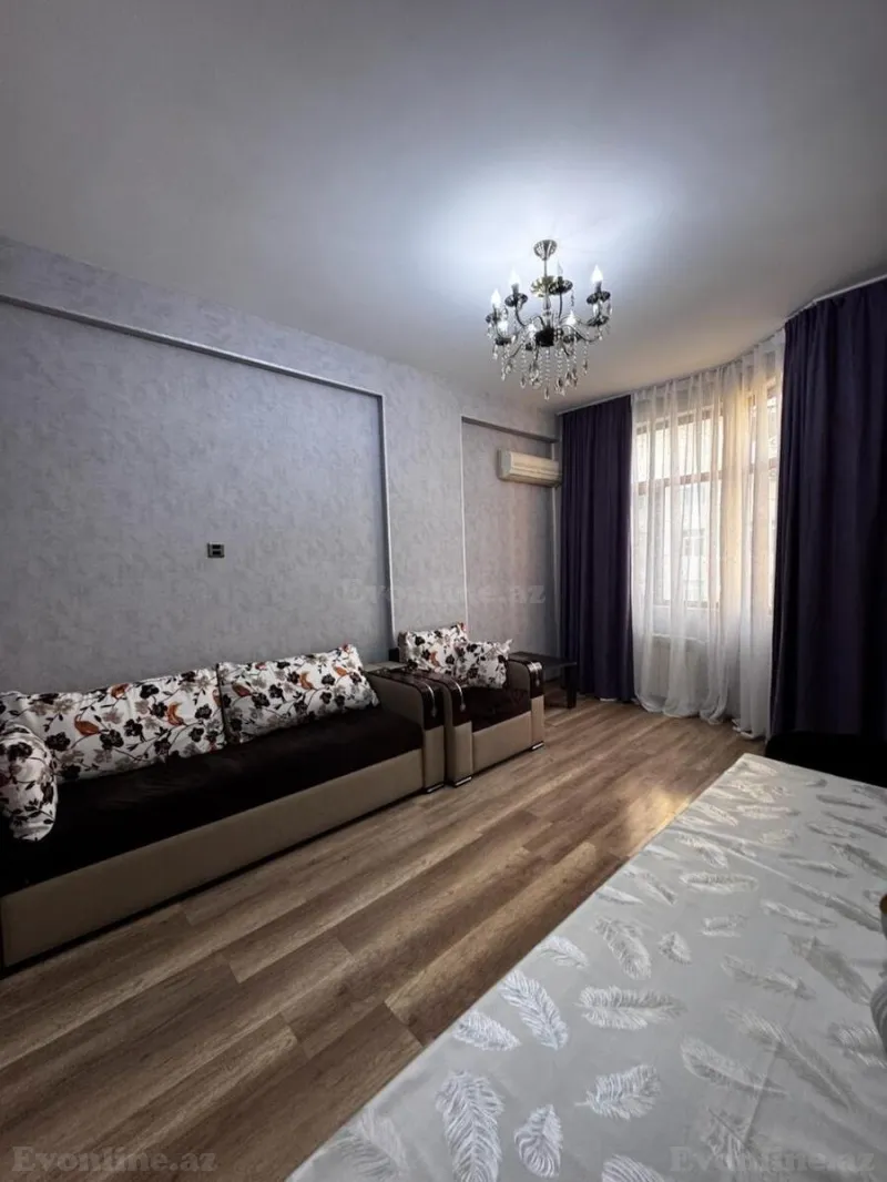 Kirayə verilir 2 otaqlı Mənzil Yeni tikili 50 m² Həzi Aslanov m. - şəkil 2