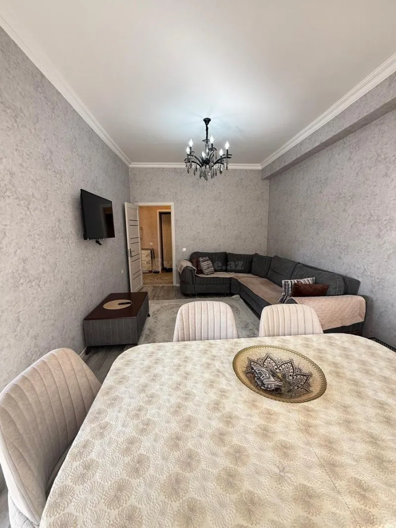 Kirayə verilir 1 otaqlı Mənzil Yeni tikili 58 m² 8 Noyabr m. - şəkil 2
