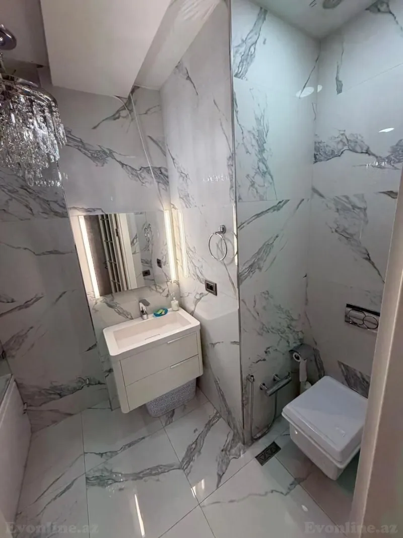 Kirayə verilir 3 otaqlı Mənzil Yeni tikili 150 m² Nərimanov r. - şəkil 8