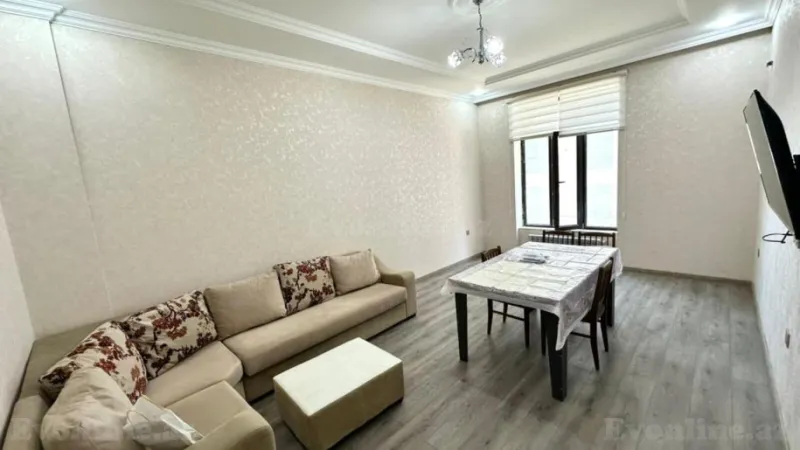 Kirayə verilir 2 otaqlı Mənzil Yeni tikili 80 m² Nərimanov r. - şəkil 2