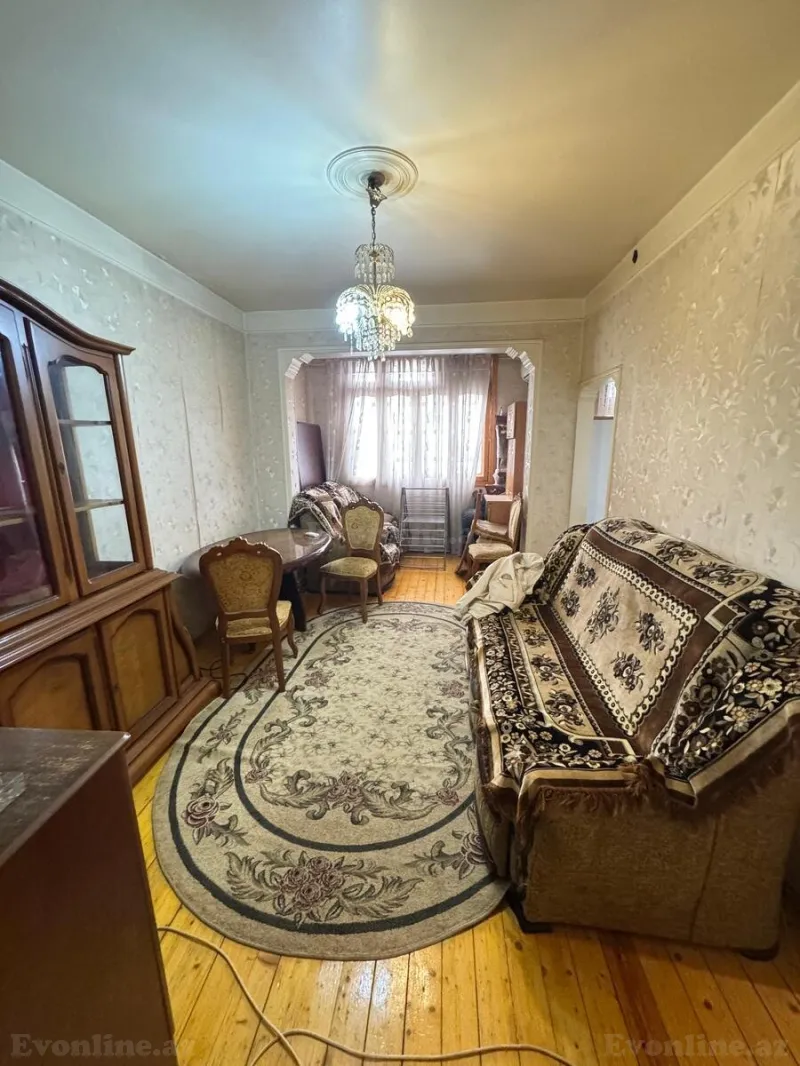 Kirayə verilir 2 otaqlı Mənzil Köhnə tikili 43 m² 1-ci mikrorayon - şəkil 2