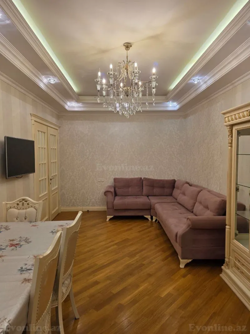 Kirayə verilir 3 otaqlı Mənzil Yeni tikili 110 m² Nəsimi m. - şəkil 2