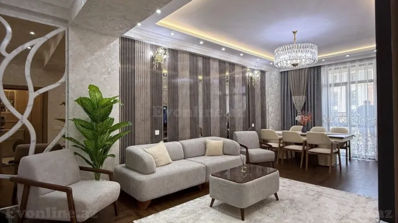 Satılır 3 otaqlı Mənzil Yeni tikili 130 m² Qara Qarayev m. - şəkil 2