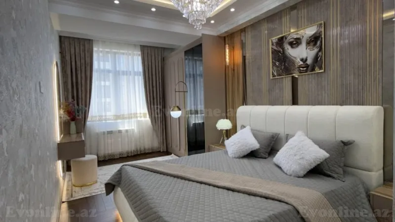 Satılır 3 otaqlı Mənzil Yeni tikili 130 m² Qara Qarayev m. - şəkil 5