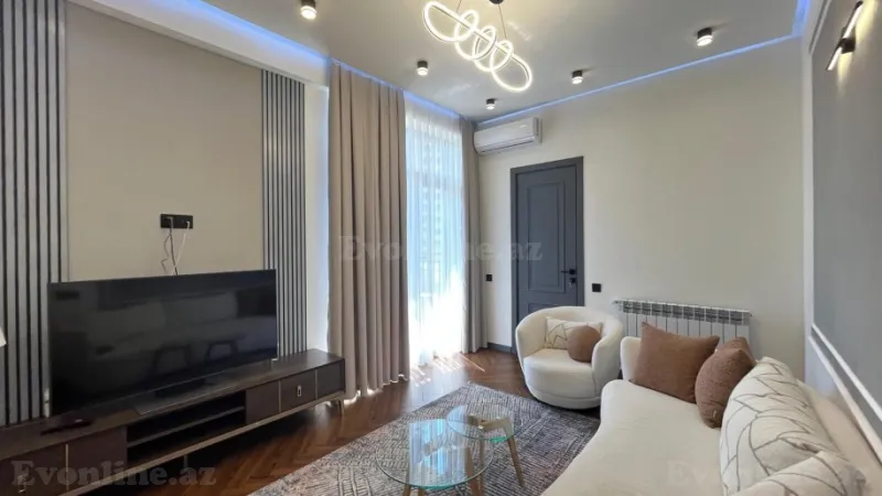 Kirayə verilir 3 otaqlı Mənzil Yeni tikili 80 m² Nərimanov r. - şəkil 2