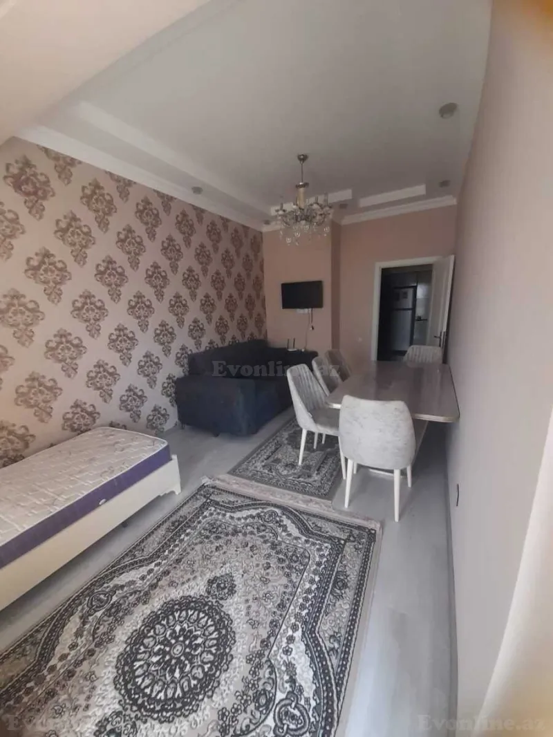 Kirayə verilir 2 otaqlı Mənzil Yeni tikili 75 m² Nərimanov r. - şəkil 3