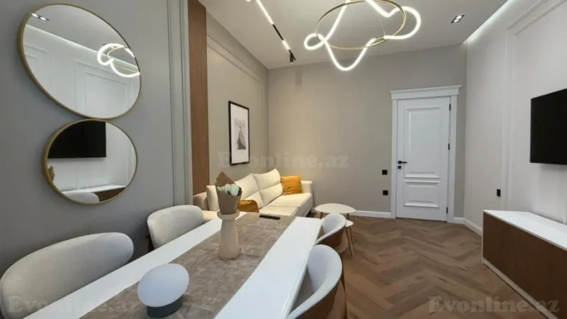 Satılır 3 otaqlı Mənzil Yeni tikili 80 m² Nərimanov r. - şəkil 2