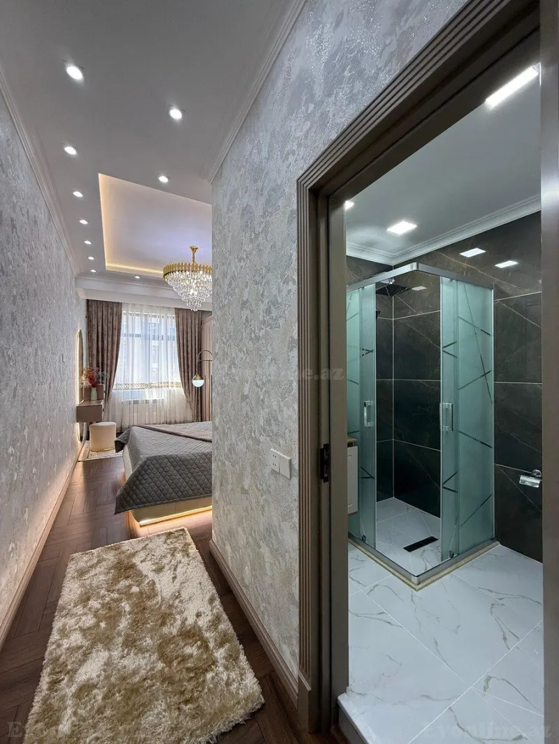 Satılır 3 otaqlı Mənzil Yeni tikili 130 m² Qara Qarayev m. - şəkil 9