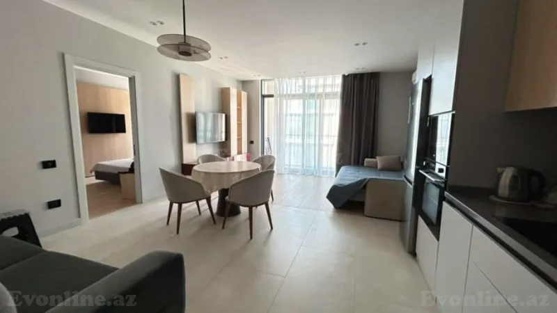 Kirayə verilir 2 otaqlı Mənzil Yeni tikili 86 m² Sabunçu r. - şəkil 3
