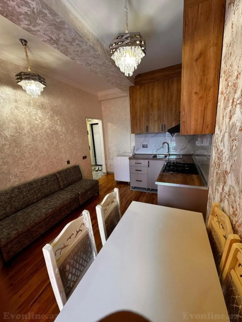 Kirayə verilir 2 otaqlı Mənzil Yeni tikili 50 m² Sabunçu r. - şəkil 2