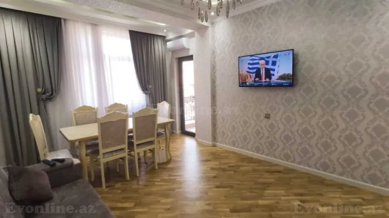 Kirayə verilir 2 otaqlı Mənzil Yeni tikili 45 m² Qara Qarayev m. - şəkil 3