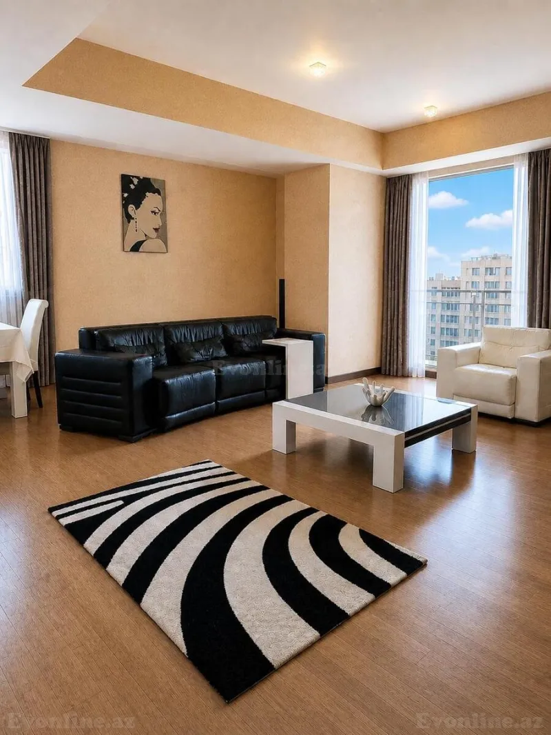 Kirayə verilir 4 otaqlı Mənzil Yeni tikili 200 m² Nəsimi r. - şəkil 3