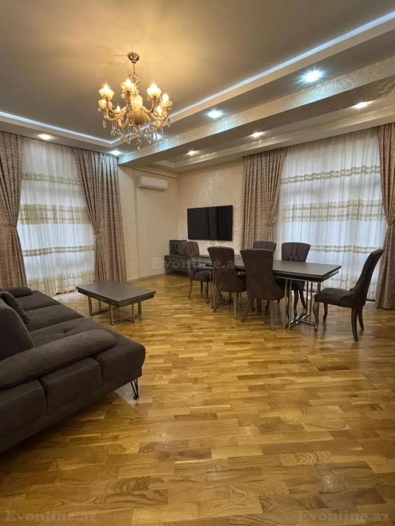 Kirayə verilir 3 otaqlı Mənzil Yeni tikili 126 m² Nəsimi r. - şəkil 2