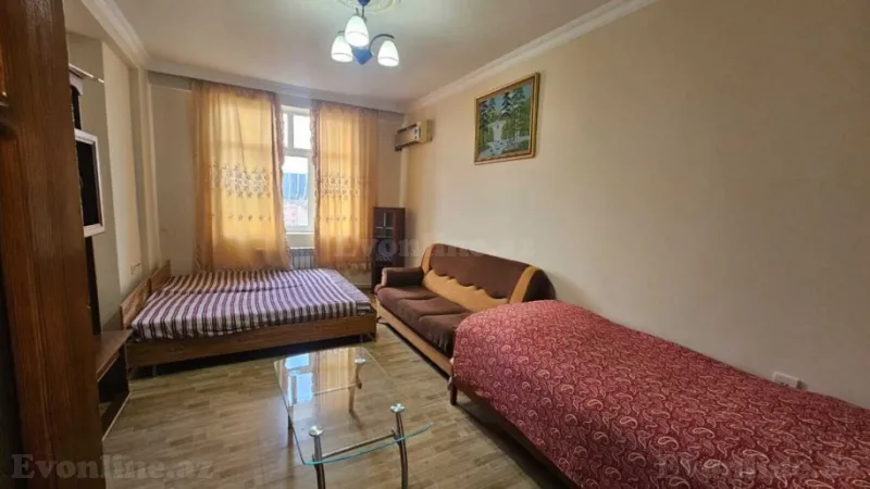 1 otaqlı Mənzil 55 m² Qara Qarayev m. Kirayə verilir