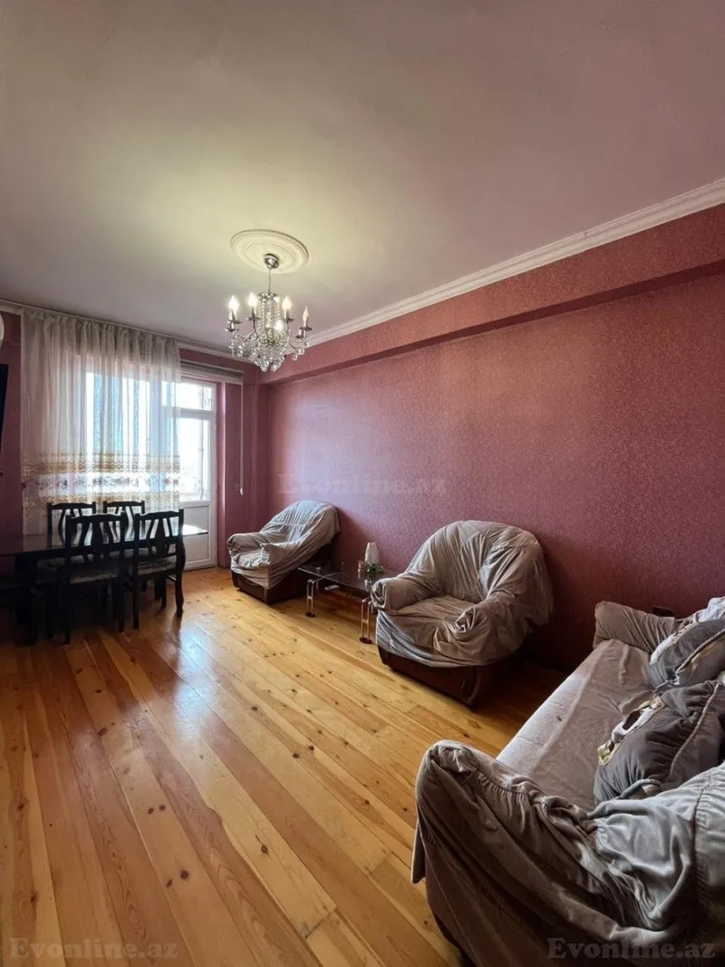 Kirayə verilir 2 otaqlı Mənzil Yeni tikili 80 m² İnşaatçılar m. - şəkil 2
