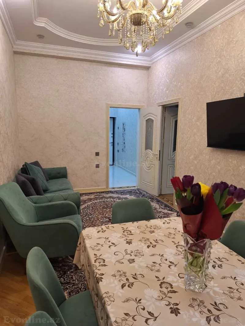 Satılır 3 otaqlı Mənzil Yeni tikili 75 m² Nəsimi r. - şəkil 2