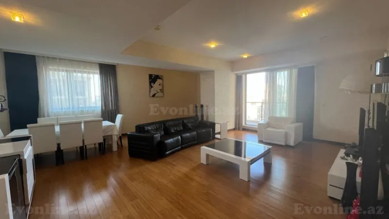 Kirayə verilir 4 otaqlı Mənzil Yeni tikili 205 m² Səbail r. - şəkil 2