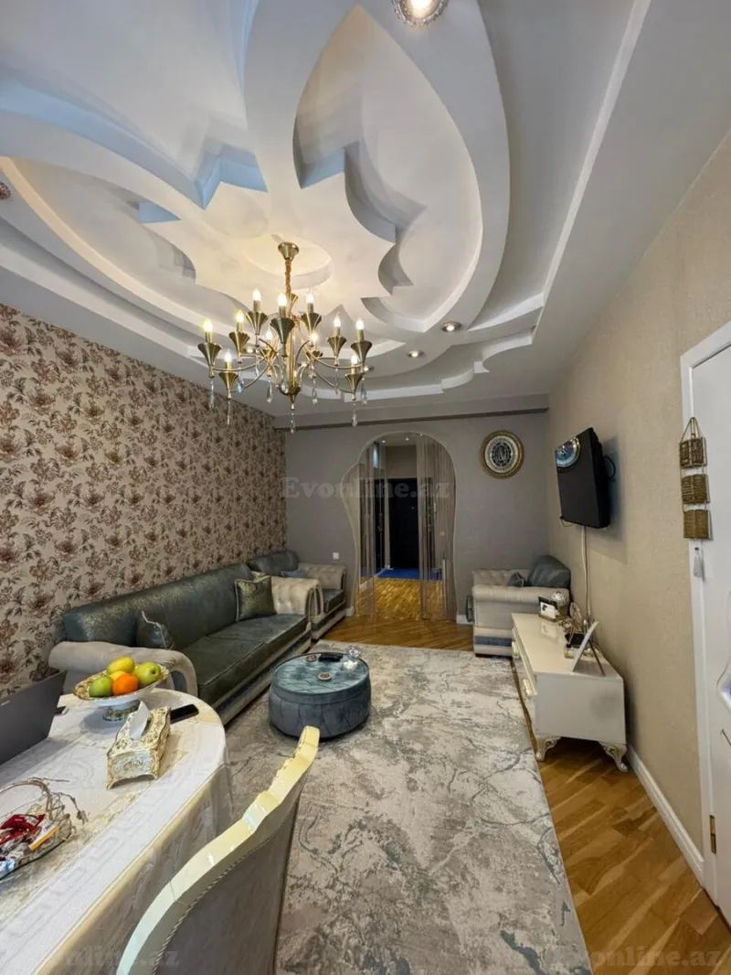 Satılır 4 otaqlı Mənzil Yeni tikili 125 m² Qara Qarayev m. - şəkil 2