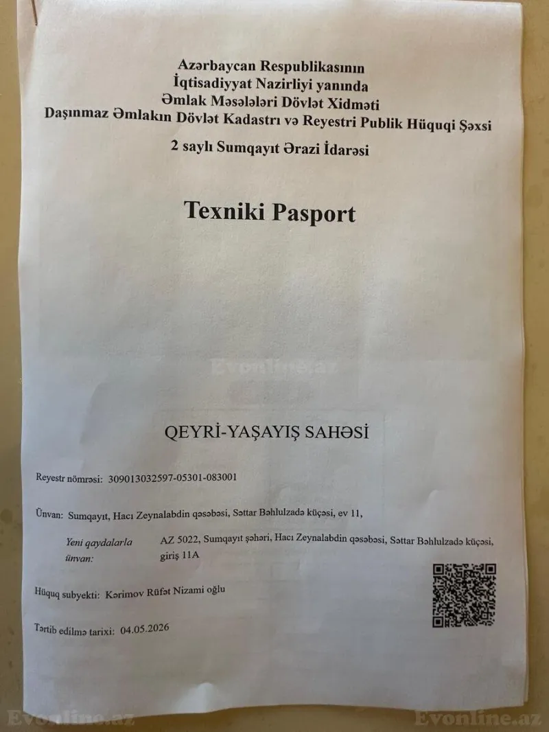 Satılır Obyekt 26 m² Sumqayıt - şəkil 7