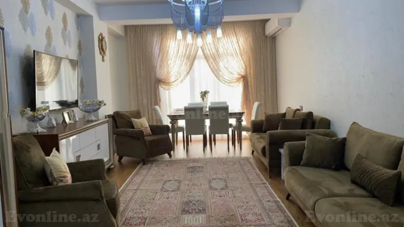 Kirayə verilir 3 otaqlı Mənzil Yeni tikili 130 m² İnşaatçılar m. - şəkil 3